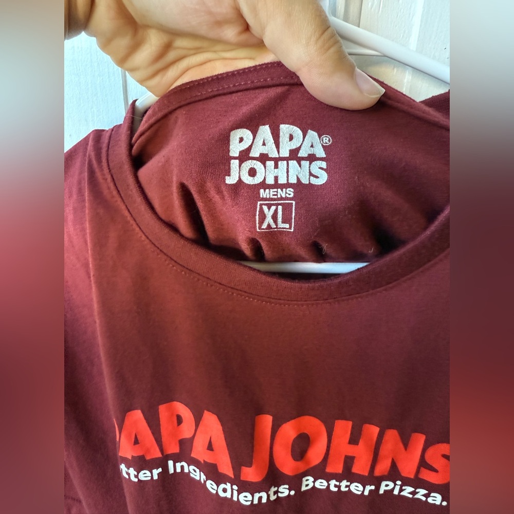 Men’s XL Papa Johns Pizza T Shirt - Picture 3 of 4